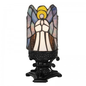 Lampa Tiffany Angel Ø 14x21 cm, Clayre & Eef Lampa Tiffany Angel Ø 14x21 cm, Clayre & Eef